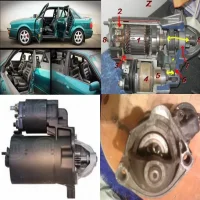 Стартер Audi 80 B3