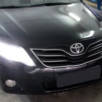 Порядок замены стекла на основных и противотуманных фарах Camry 40