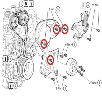 Ремень ГРМ Ford Focus 2