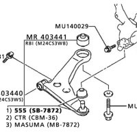 Шаровая опора Mitsubishi Lancer 9