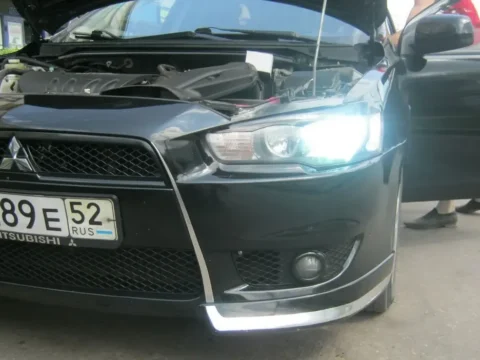 Как установить ксенон на Lancer 10