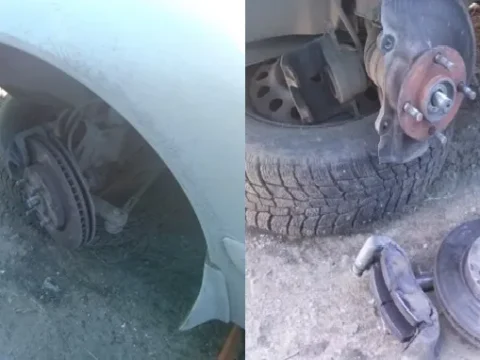 Шаровая опора на Nissan Tiida
