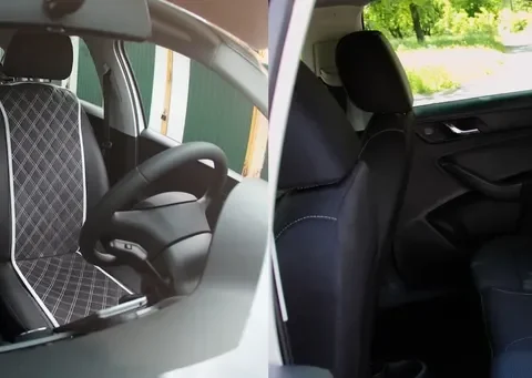 Как установить чехлы на сиденья Skoda Rapid