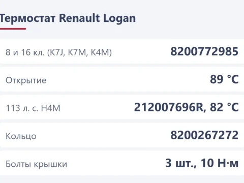 Замена термостата Renault Logan: какой купить, как проверить и поменять